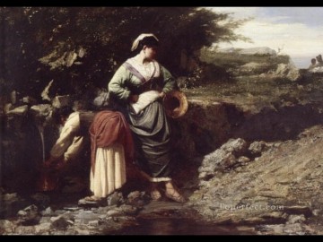 水を運ぶ人 田舎の写実主義者 ジュール・ブルトン Oil Paintings